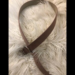 Madden girl blush color faux suede belt
